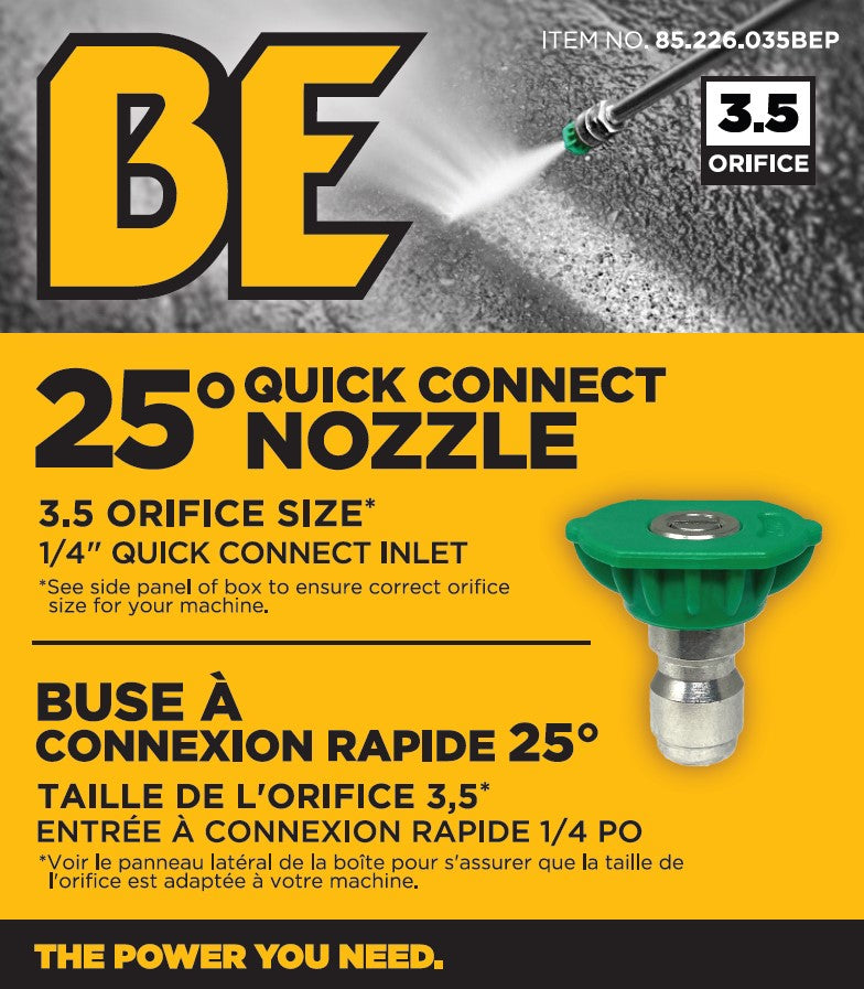 NOZZLE, Q/C 25 DEG-035 PKG