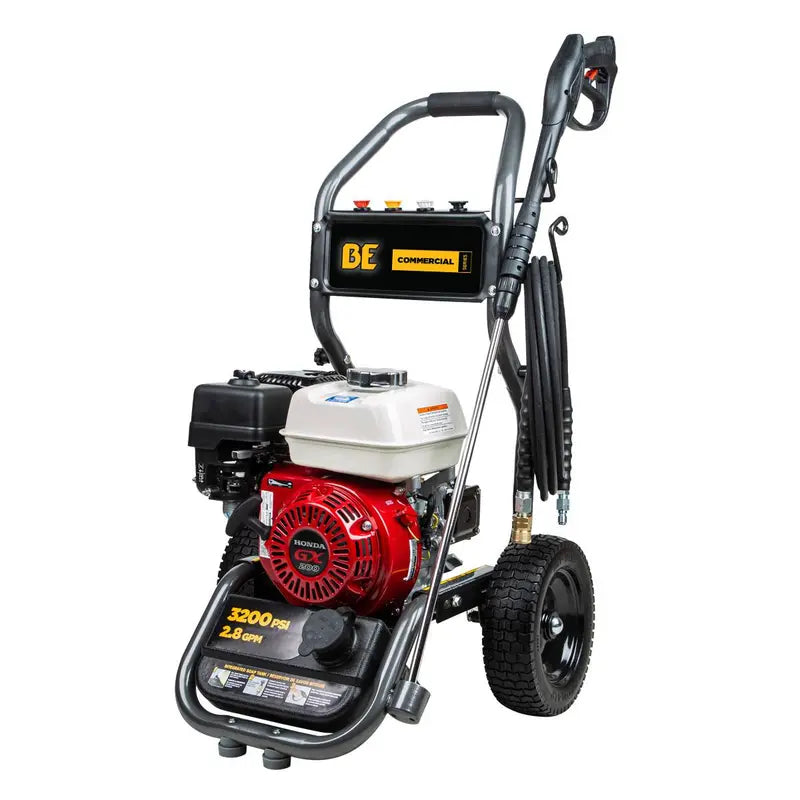Nettoyeur haute pression à essence de 3 200 PSI - 2,8 GPM avec moteur Honda GX200 et pompe AR Triplex
