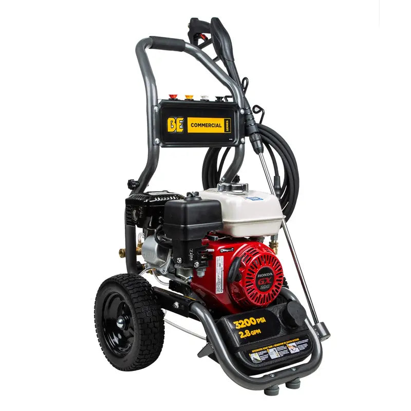 Nettoyeur haute pression à essence de 3 200 PSI - 2,8 GPM avec moteur Honda GX200 et pompe AR Triplex