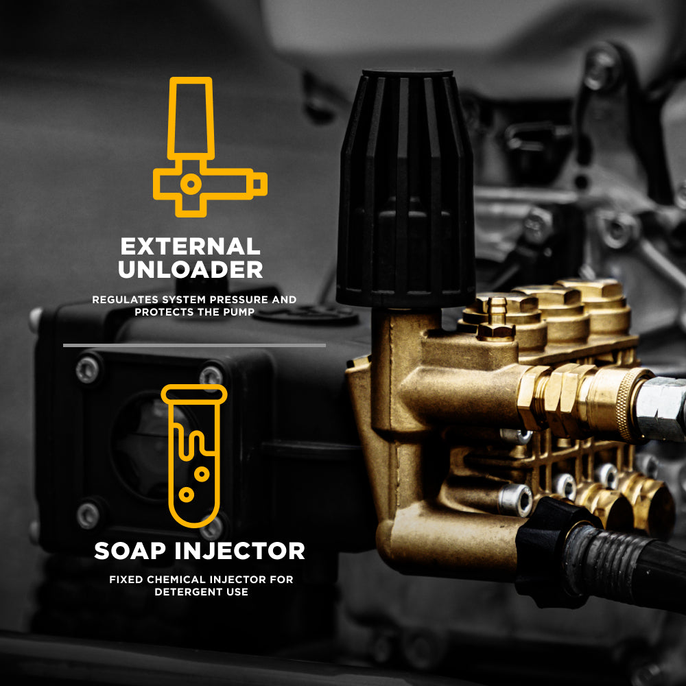 Centurion P4+ Direct Drive Triplex 4400 PSI 4.2 GPM Pressure Washer Bare Pump – 85.120.142B