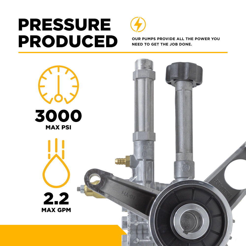 Centurion P1 Direct Drive Axial 3000PSI 2.2GPM Pressure Washer Pump - 85.129.116SXB