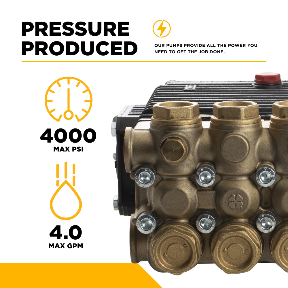 PUMP EZ4040G 4000PSI 4.0GPM (bare pump)