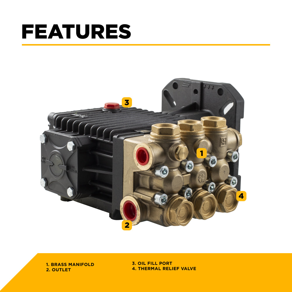 PUMP EZ4040G 4000PSI 4.0GPM (bare pump)