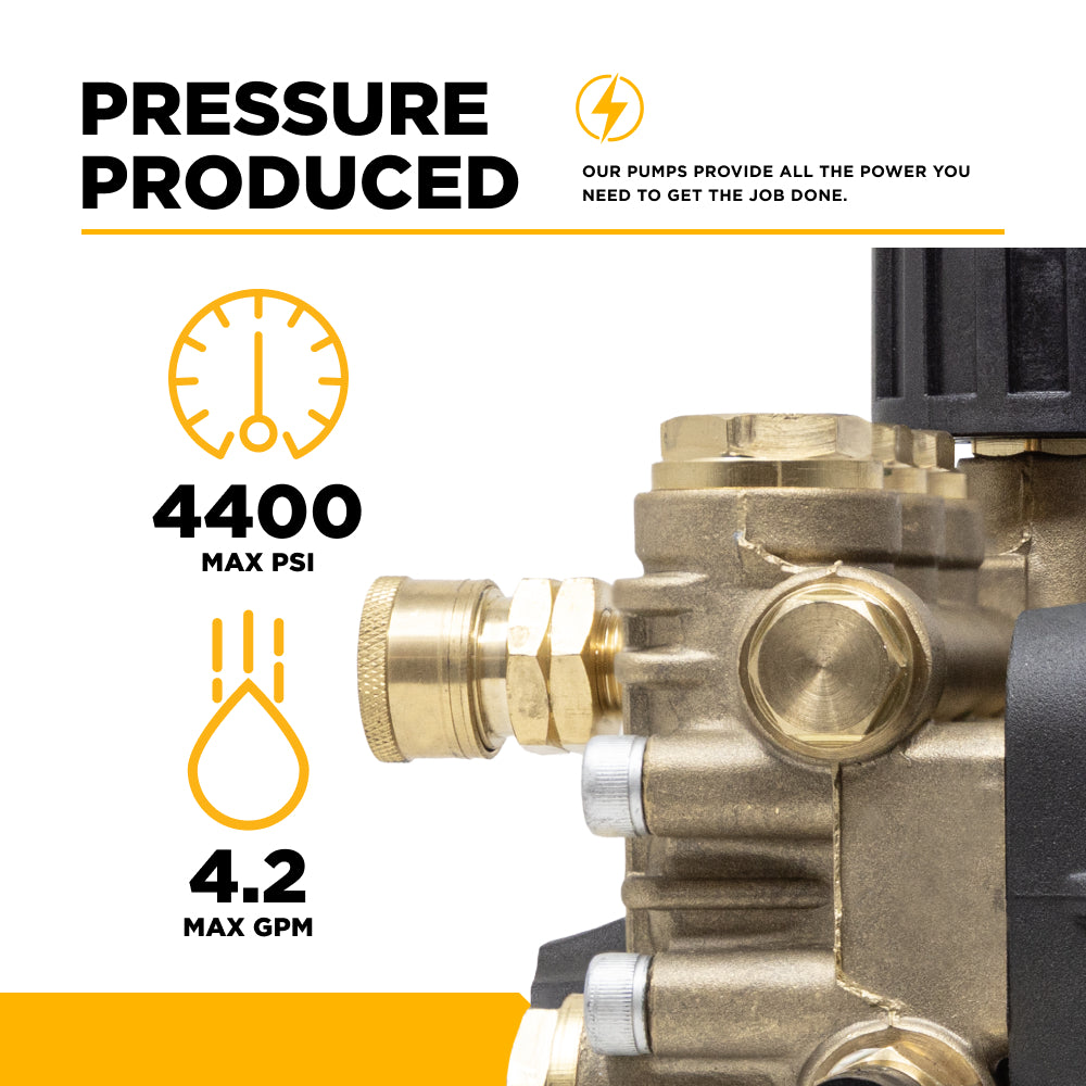 Centurion P4 Direct Drive Triplex 4400PSI 4.2GPM Pressure Washer Pump - 85.179.175B