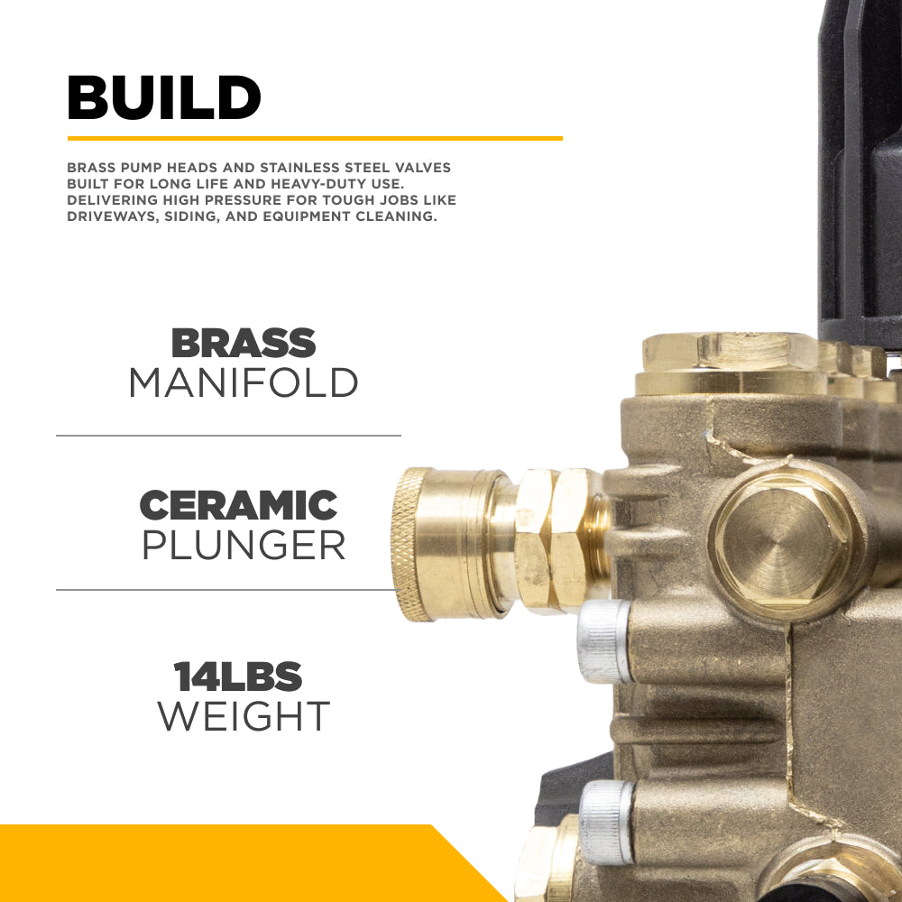 Centurion P4 Direct Drive Triplex 4400PSI 4.2GPM Pressure Washer Pump - 85.179.175B