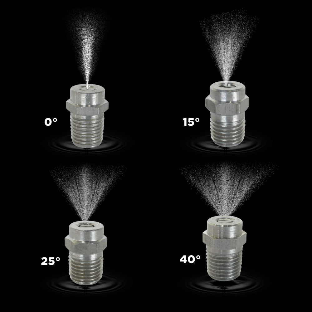 0° 1/4" MEG Spray Pressure Washer Nozzle - 3.0 Orifice