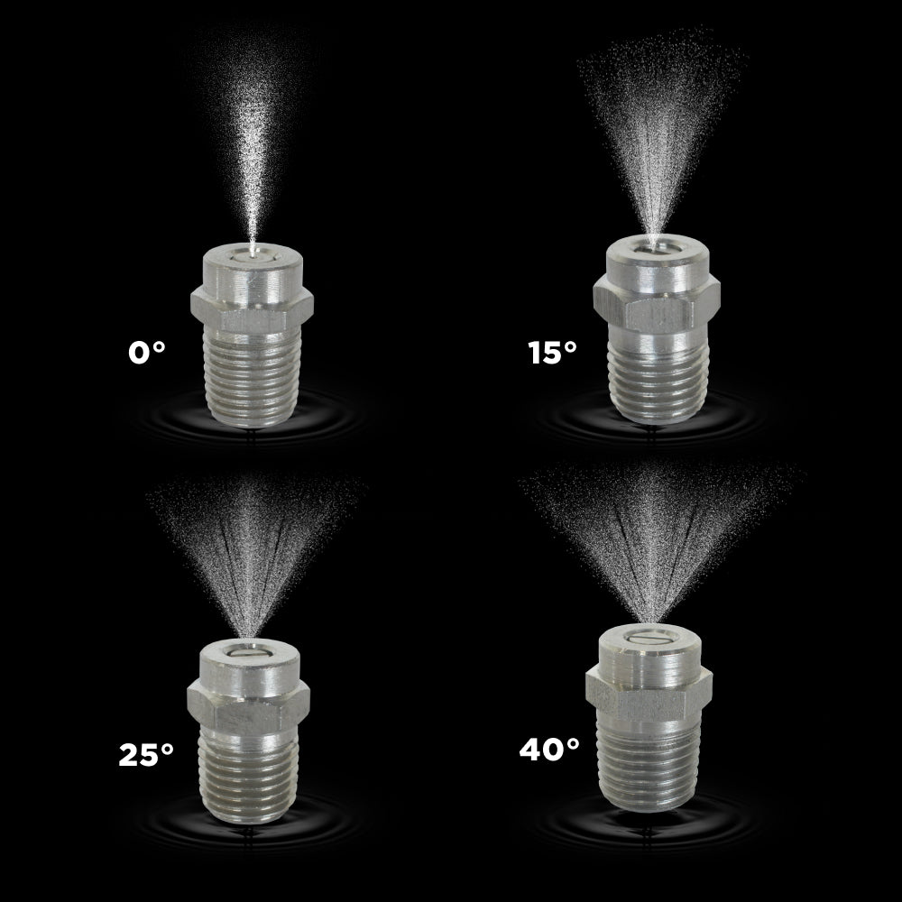 0° 1/4" MEG Spray Pressure Washer Nozzle - 5.0 Orifice