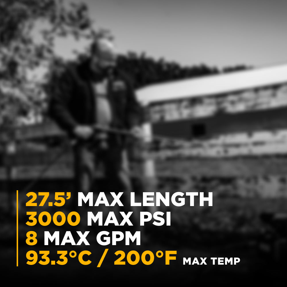 Ensemble de baguette flexible de 27,5 po avec pistolet pulvérisateur anti-fuite