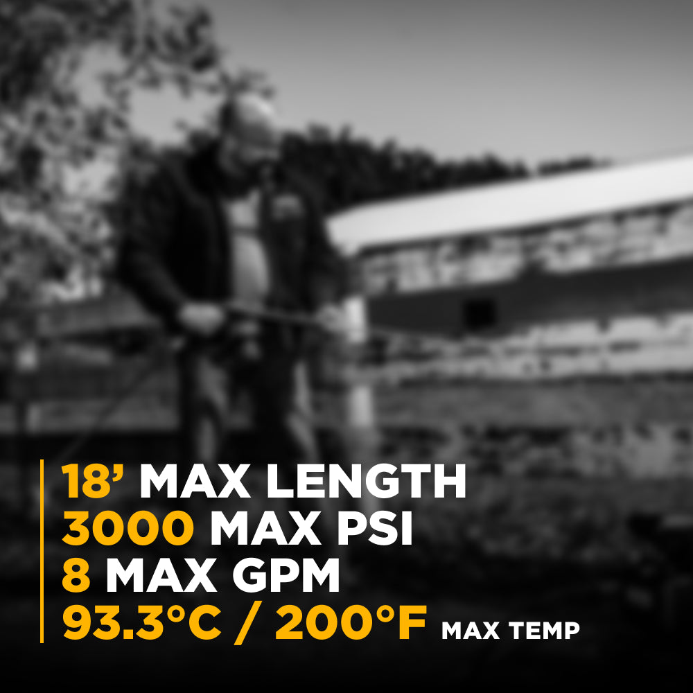 Ensemble de baguette flexible de 27,5 po avec pistolet pulvérisateur anti-fuite