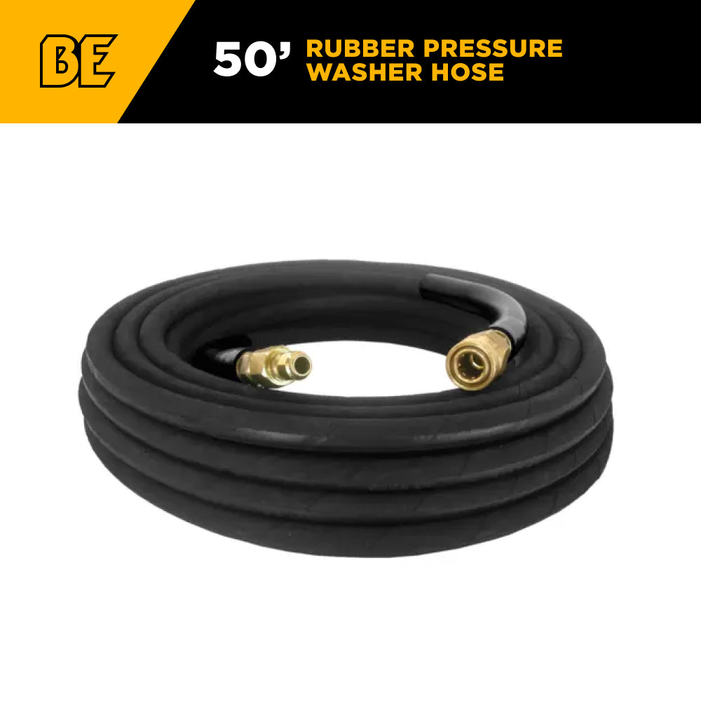 Tuyau en caoutchouc de 50 pieds, 4 000 PSI, 3/8 po