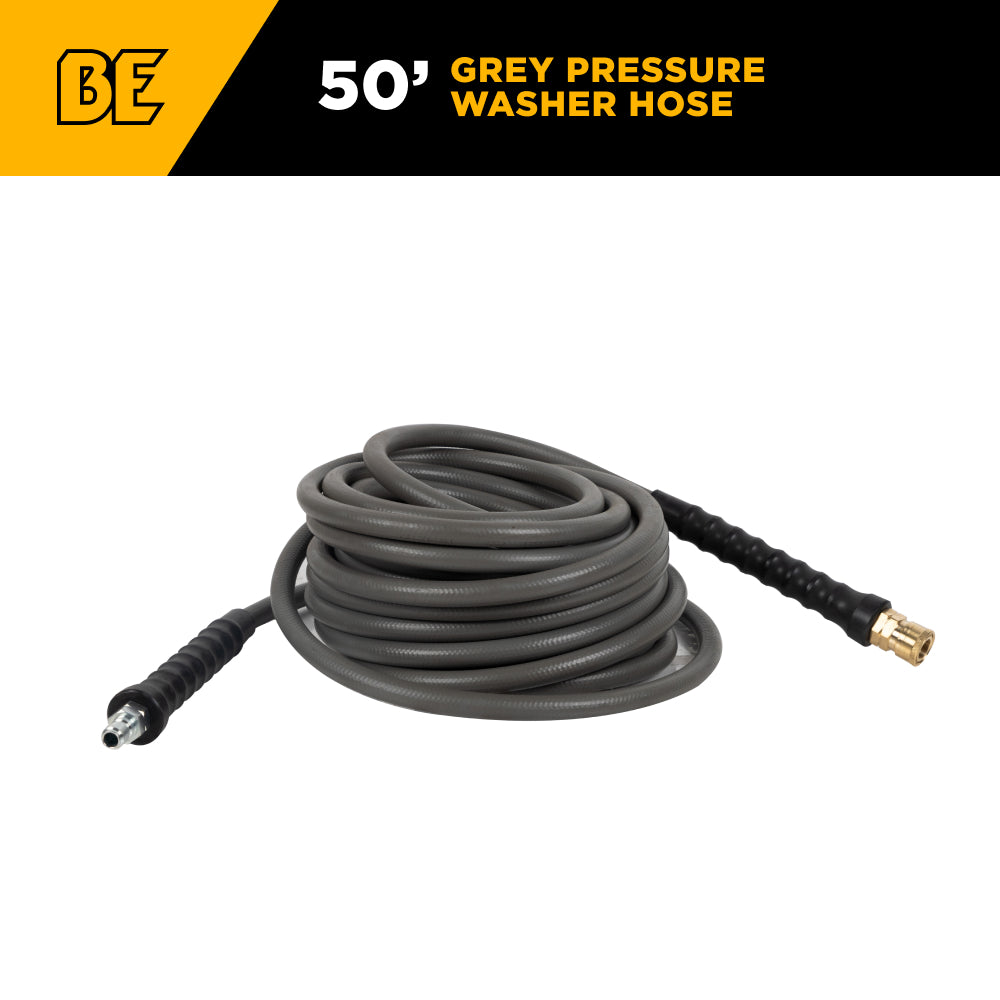 Tuyau de nettoyeur haute pression gris de 50 pi x 3/8 po, 4 500 lb/po²