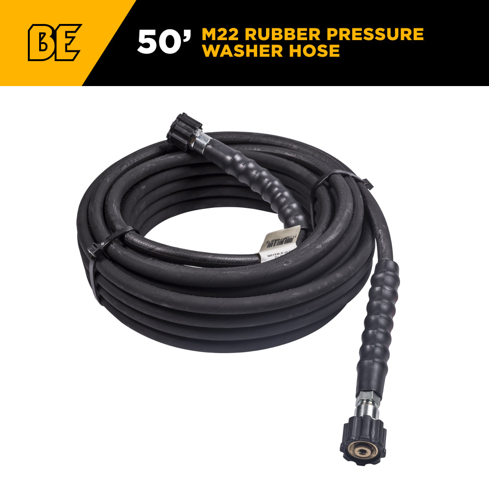 50ft 4000 PSI 3/8" Rubber Hose