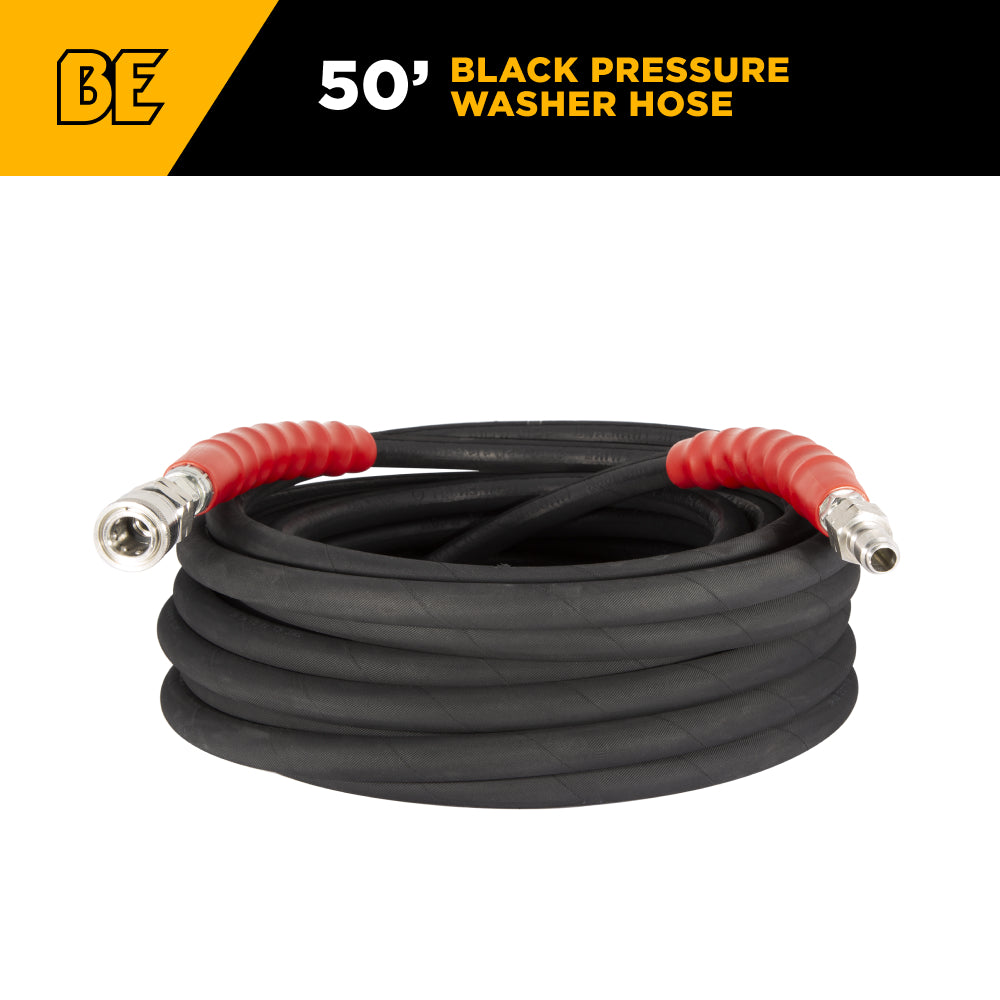 Tuyau en caoutchouc de 50 pieds, 6 000 PSI, 3/8 po