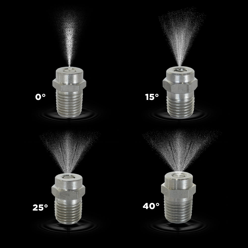 40° 1/4" MEG Spray Pressure Washer Nozzle - 3.5 Orifice