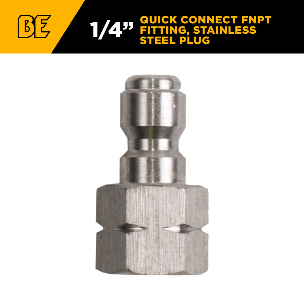 1/4" FNPT 6,000PSI Quick Connect Stainless Steel Fitting