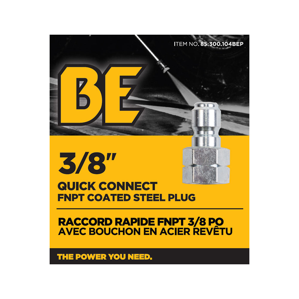 3/8" FNPT Fitting – Coated Steel Coupler