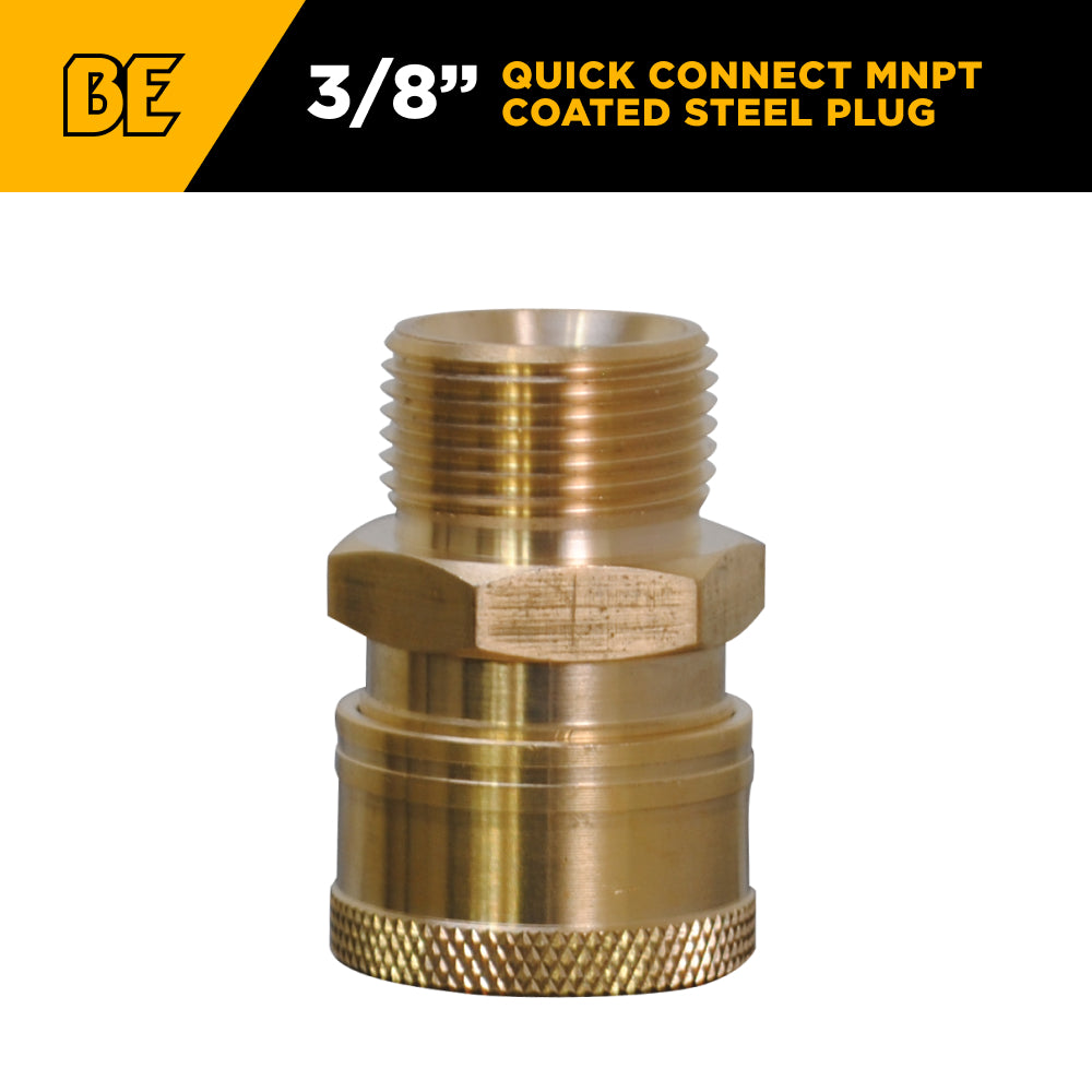 Male M22 x 3/8" MNPT Brass Coupler