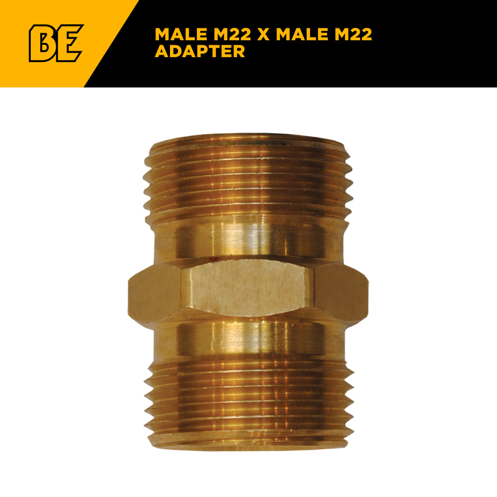 Male M22 x Male M22 MNPT Adapter Fitting