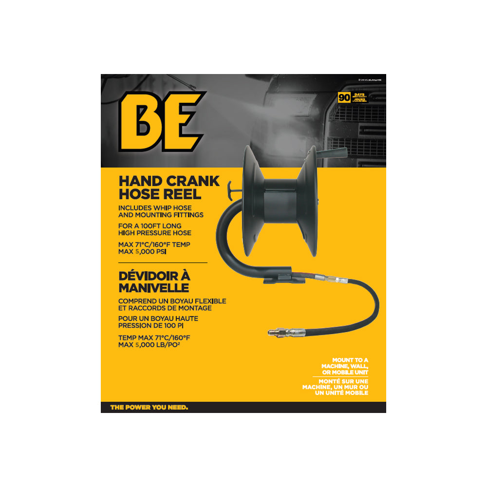 100' High Pressure Hose Reel Kit with Whip Hose