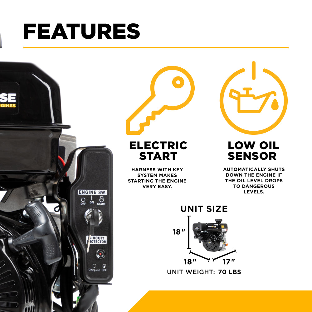 Moteur à démarrage électrique Powerease R420-18A