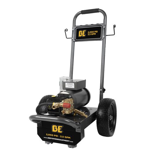 2,000 PSI 3.5 GPM 5.0 HP Electric Pressure Washer with Baldor Motor and General Triplex Pump - B205EG