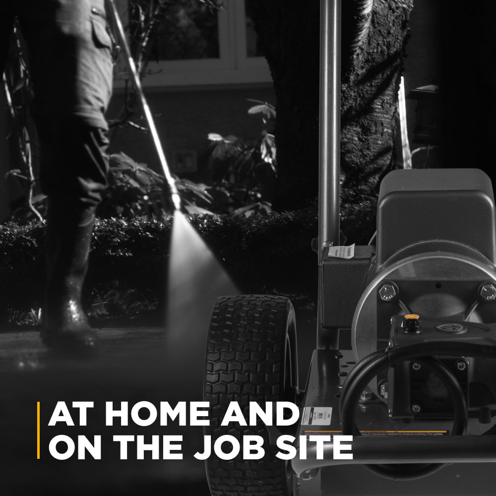 Nettoyeur haute pression électrique de 2 700 PSI - 3,5 GPM avec moteur Baldor et pompe AR Triplex