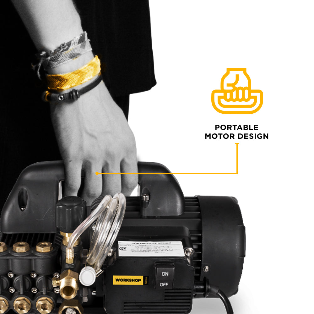 Nettoyeur haute pression électrique de 1 500 PSI - 1,6 GPM avec moteur Powerease et pompe Triplex