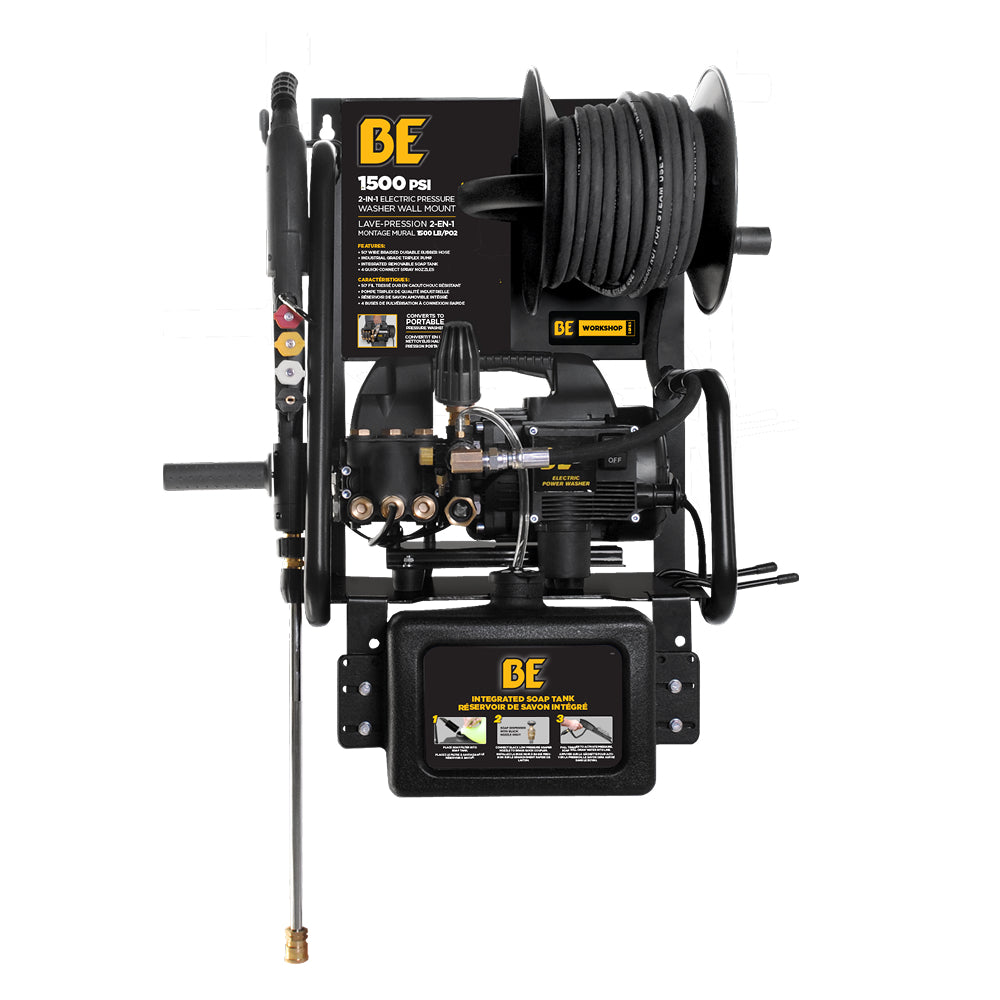 1,500 PSI GPM HP Electric Pressure Washer with Powerease