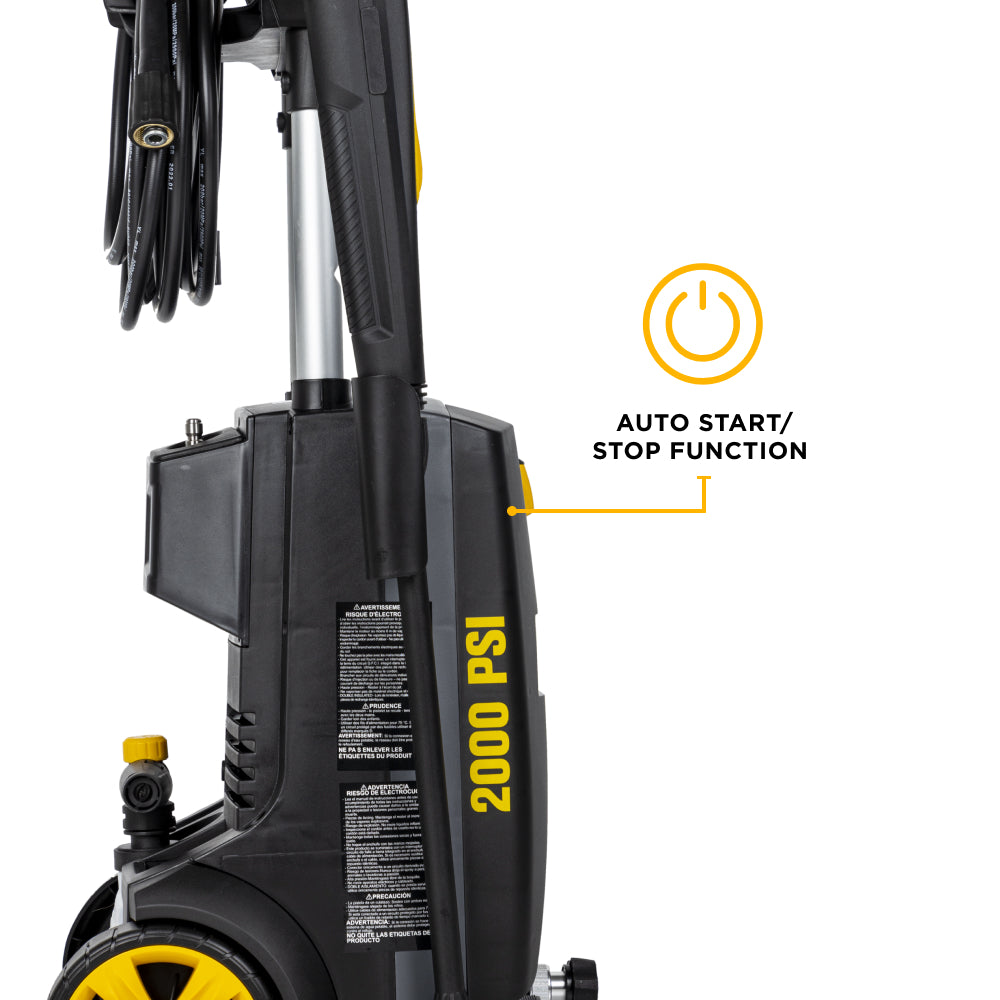 Nettoyeur haute pression électrique 2 000 PSI - 1,7 GPM avec moteur Powerease et pompe axiale AR