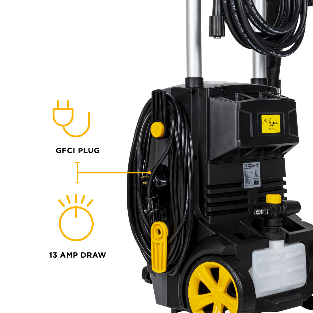 Nettoyeur haute pression électrique 2 000 PSI - 1,7 GPM avec moteur Powerease et pompe axiale AR