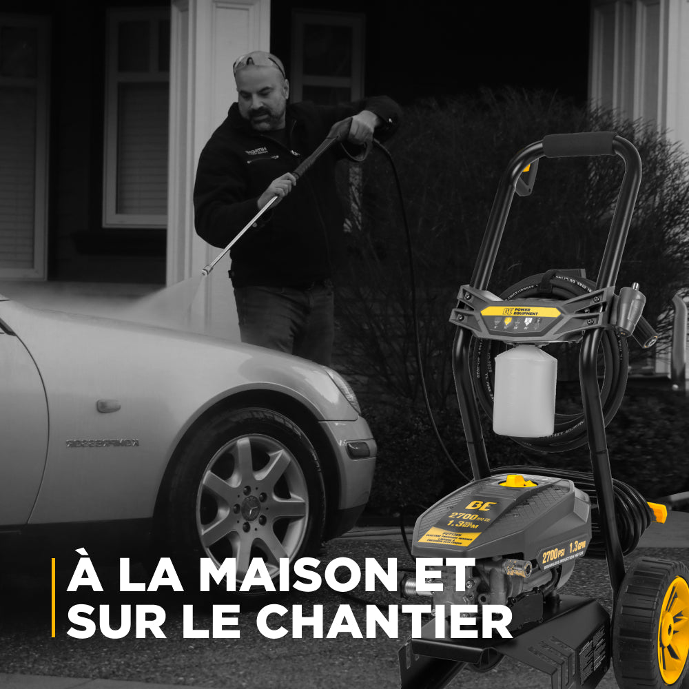 Nettoyeur haute pression électrique 2 700 PSI - 1,3 GPM avec pompe axiale AR
