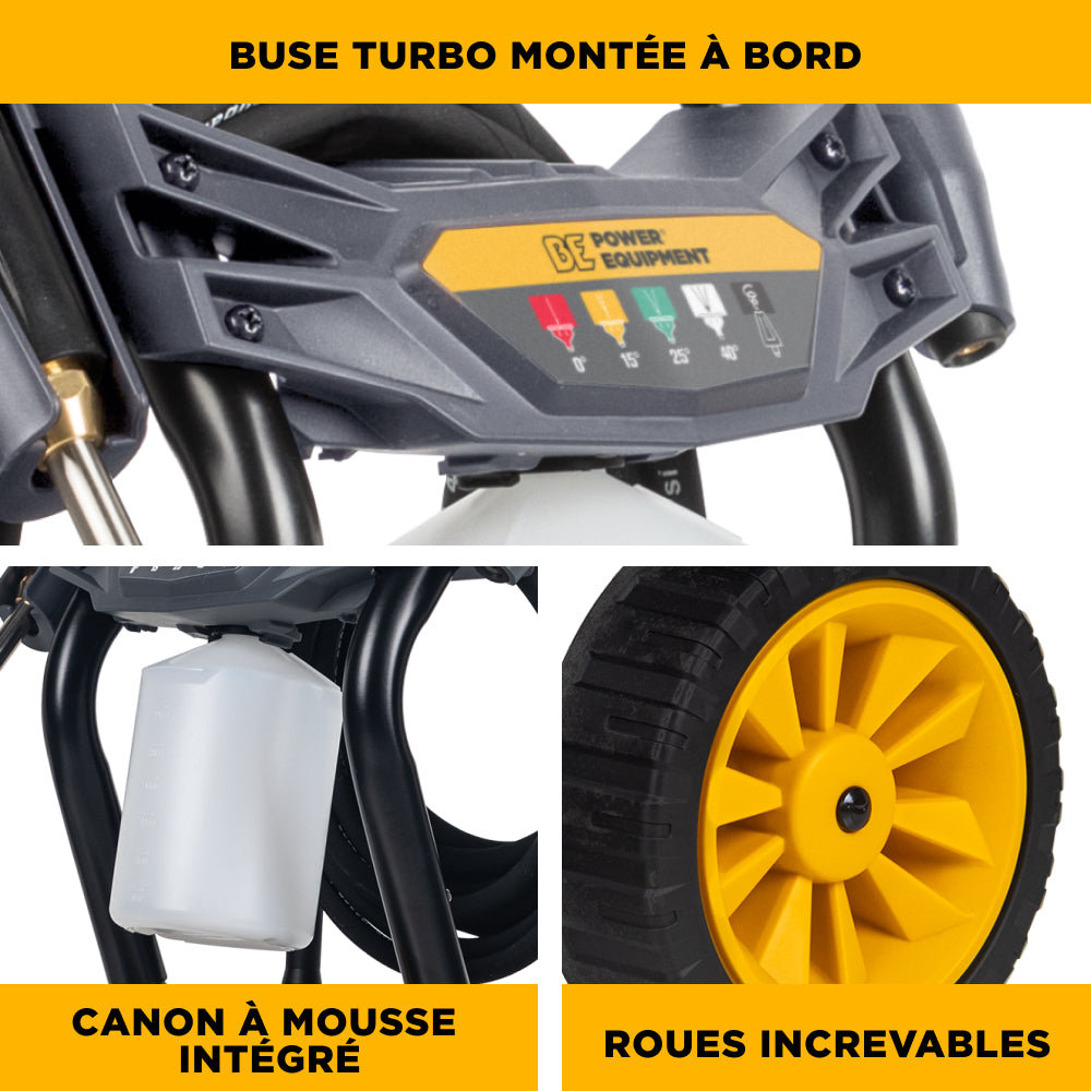 Nettoyeur haute pression électrique 2 700 PSI - 1,3 GPM avec pompe axiale AR