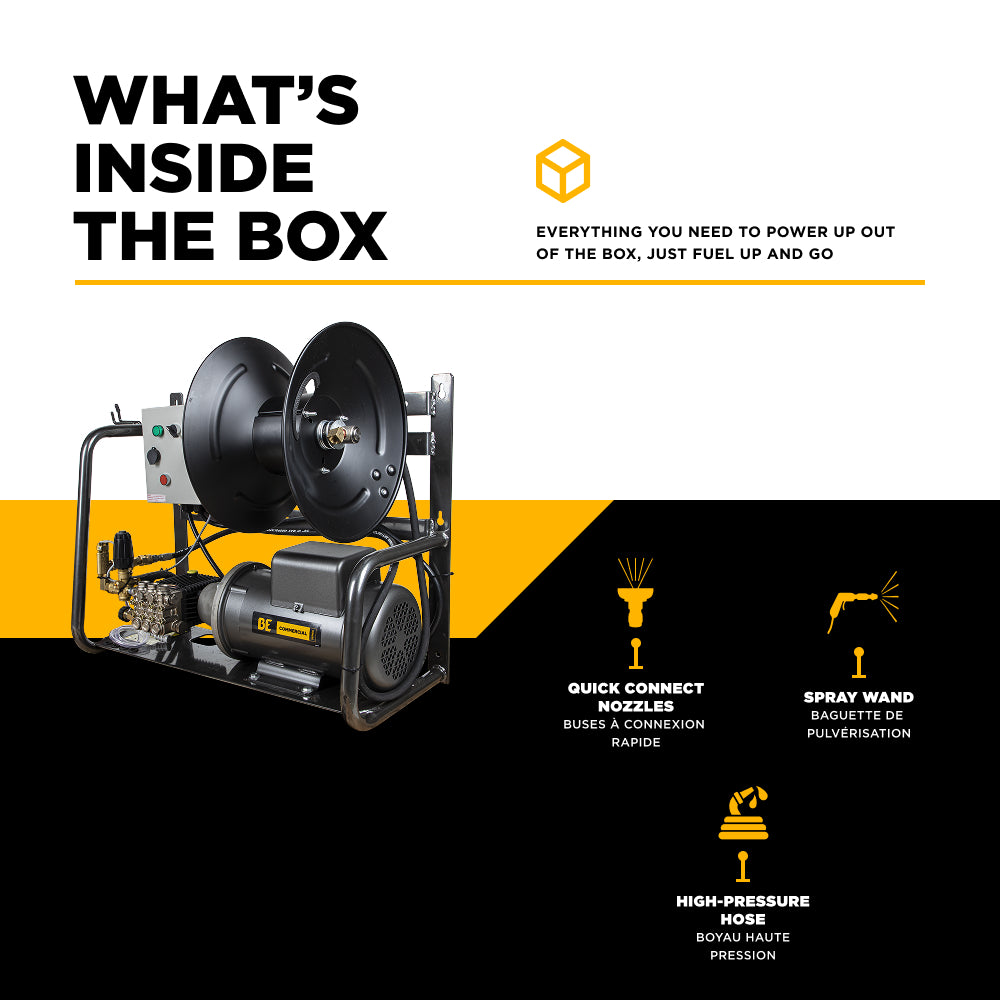 2,000 PSI 4.0 GPM 5.0 HP Electric Pressure Washer with Baldor Motor and AR Triplex Pump - X-2050FW1A