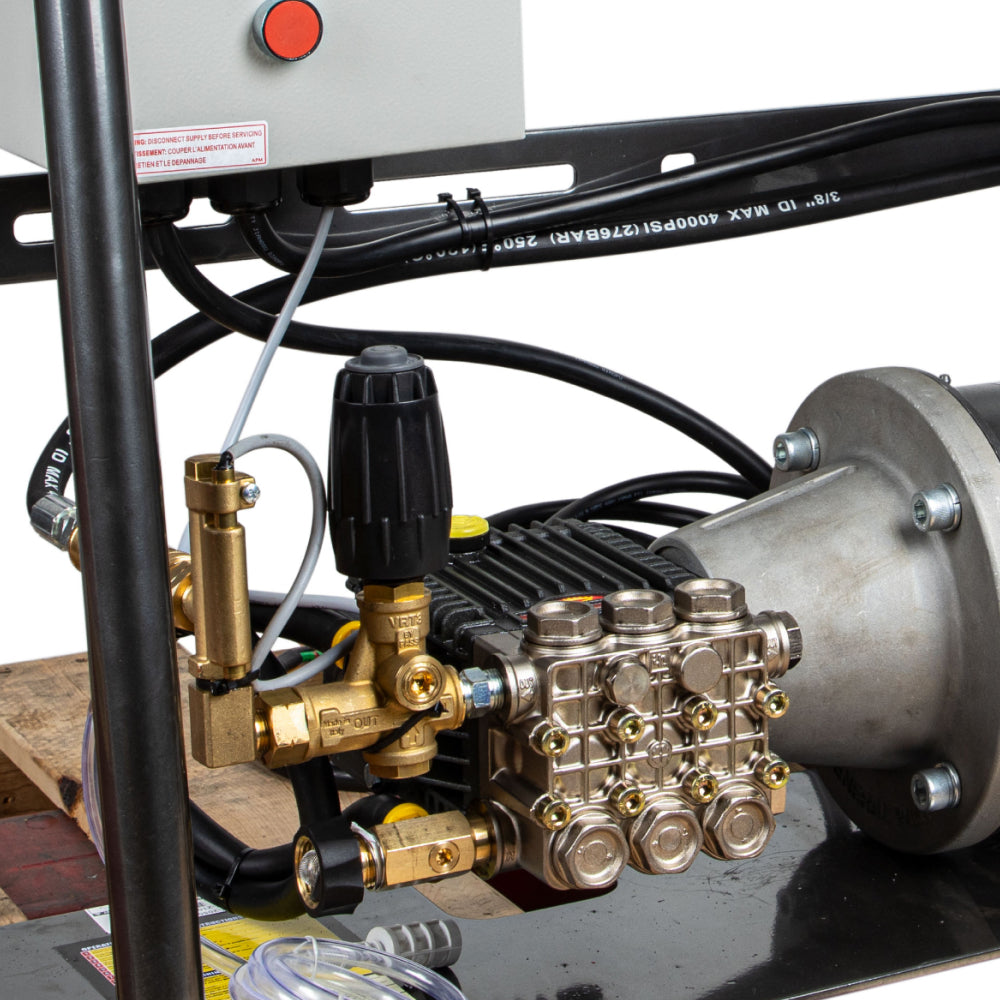 Nettoyeur haute pression électrique mural de 2 000 PSI - 4,0 GPM avec moteur Baldor et pompe Triplex General