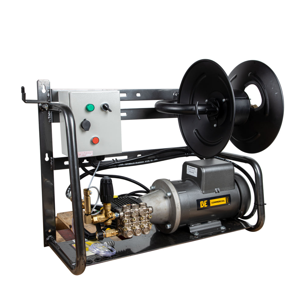 Nettoyeur haute pression électrique mural de 2 000 PSI - 4,0 GPM avec moteur Baldor et pompe Triplex General