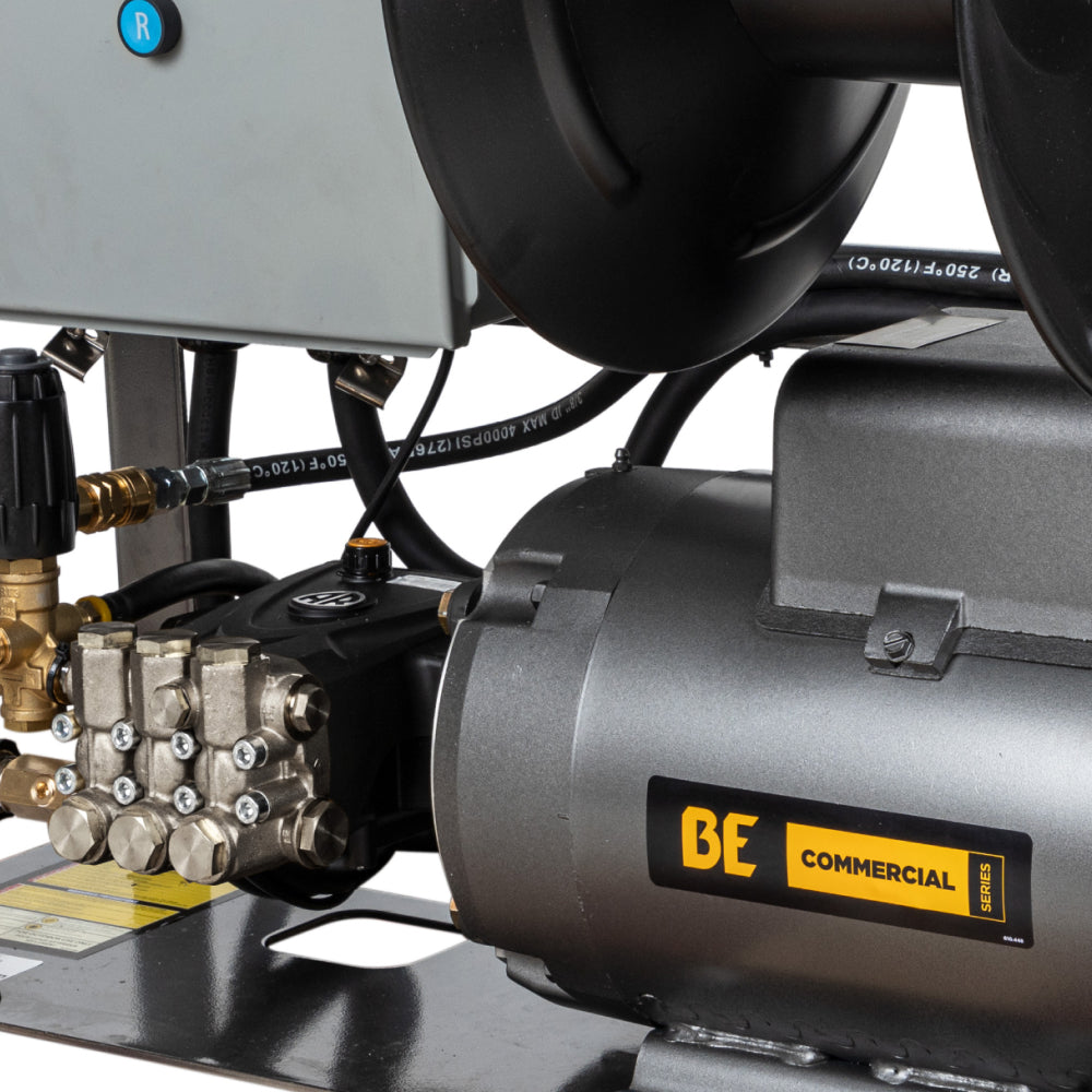 Nettoyeur haute pression électrique de 3 000 PSI - 4,0 GPM avec moteur Baldor triphasé de 7,5 CV et pompe Triplex générale