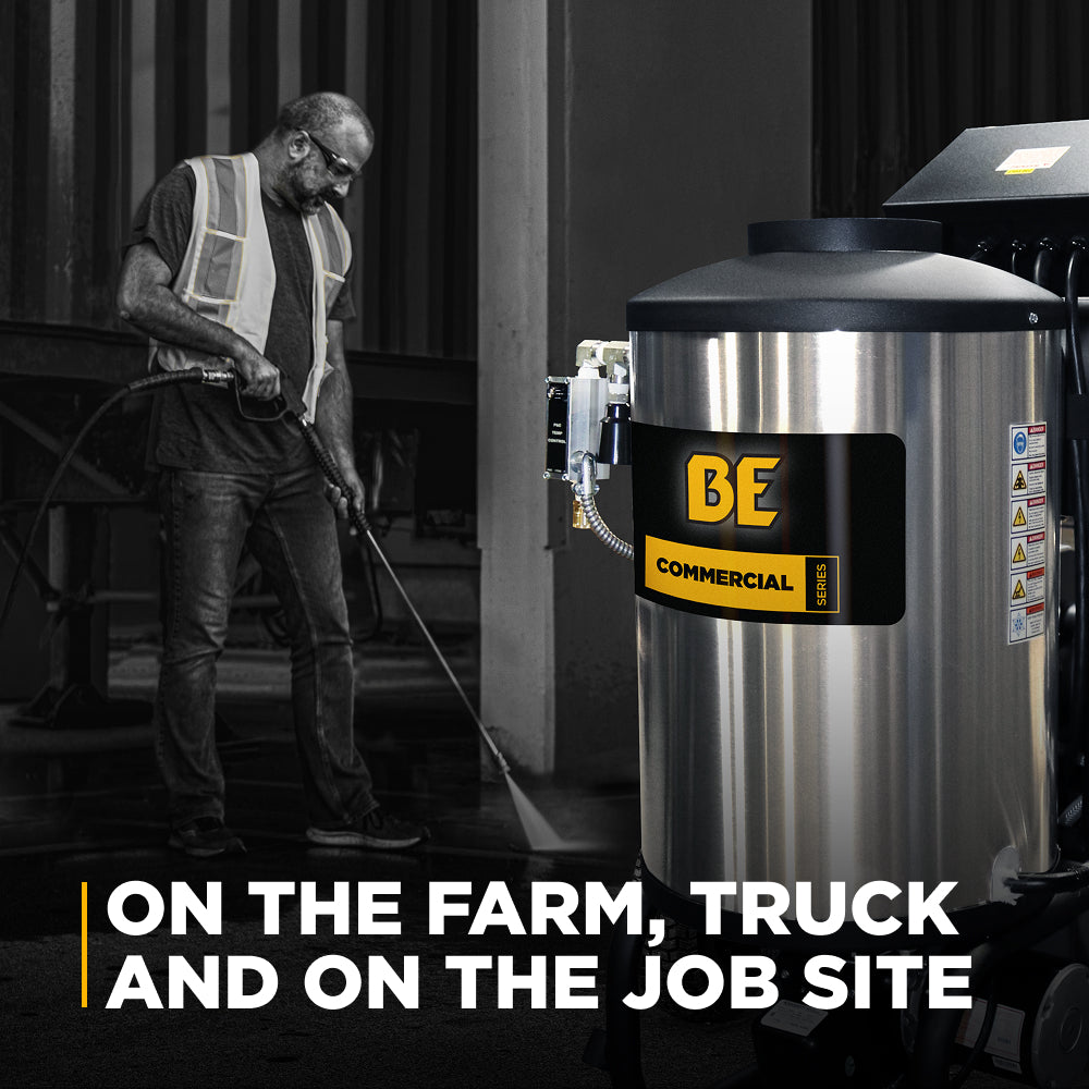 1,000 PSI 2.0 GPM Hot Water Electric Pressure Washer with Comet Triplex Pump - 1250