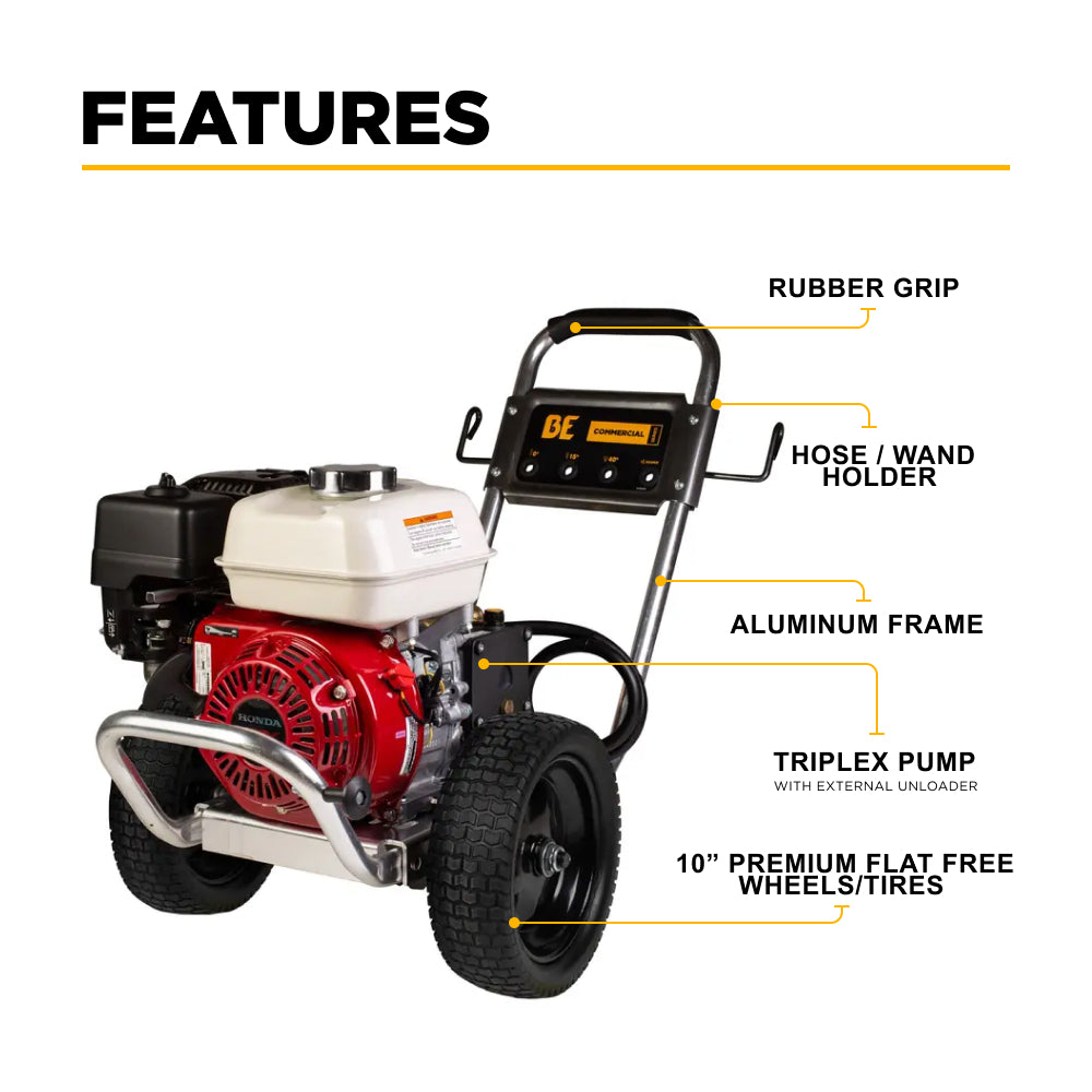 3,100 PSI 3.1 GPM Cold Water Gas Pressure Washer - B3165HACS