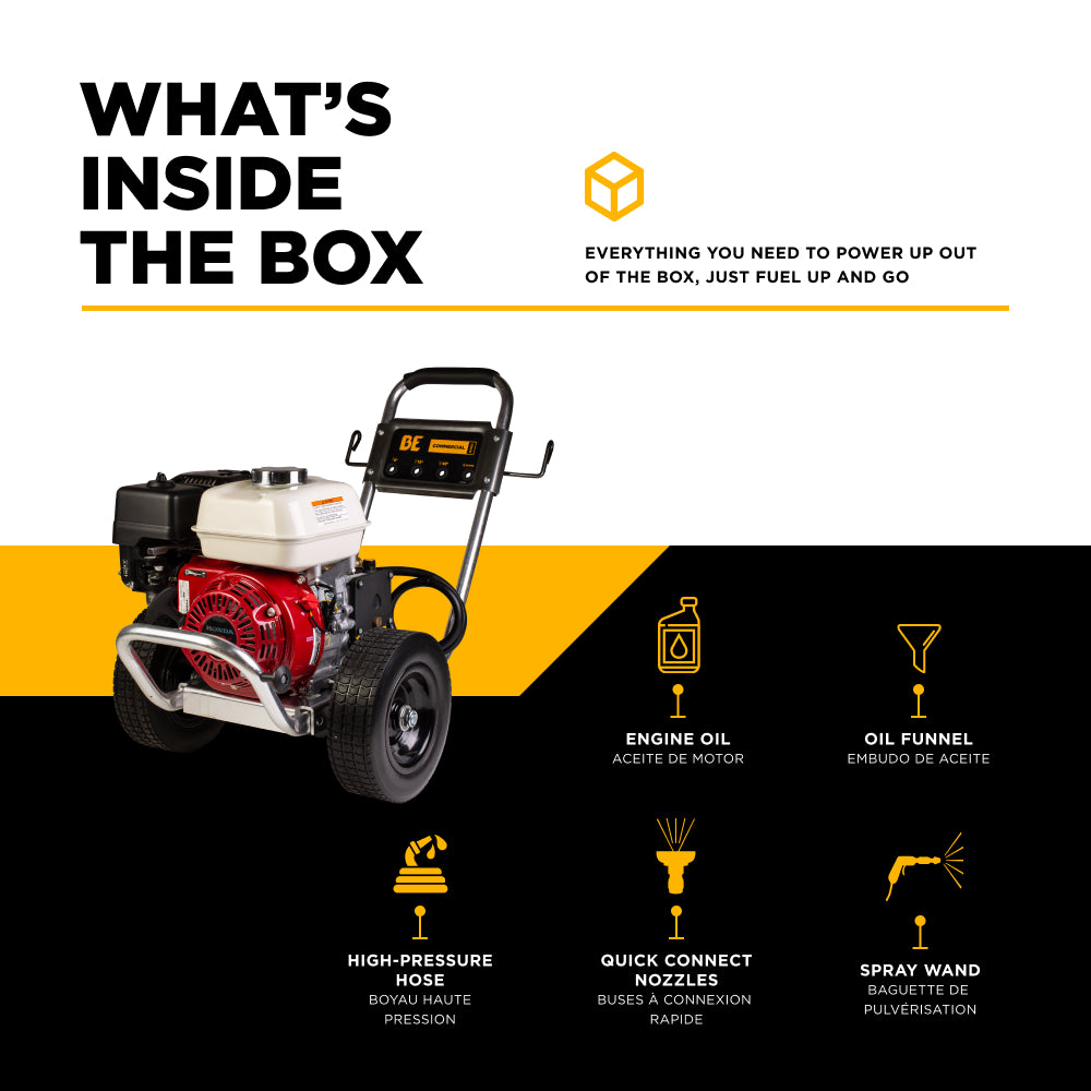 3,100 PSI 3.1 GPM Cold Water Gas Pressure Washer - B3165HACS