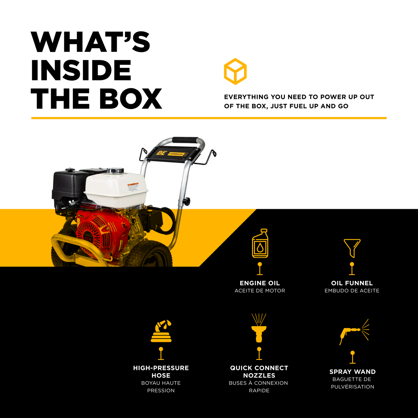 3,100 PSI 3.1 GPM Cold Water Gas Pressure Washer - B3165HAGS