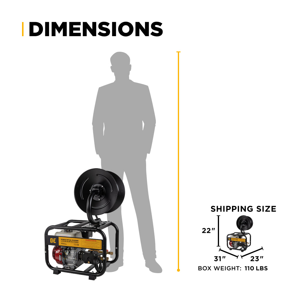 3,100 PSI 3.1 GPM Cold Water Gas Pressure Washer - B3165HRAS