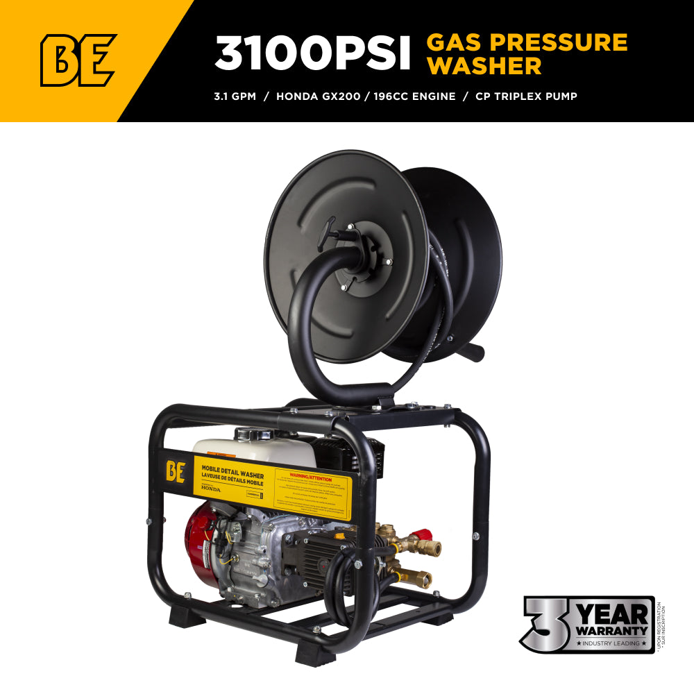 3,100 PSI 3.1 GPM Cold Water Gas Pressure Washer - B3165HRAS