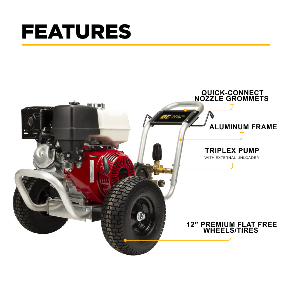 3,200 PSI 5.2 GPM Cold Water Gas Pressure Washer - B3213HABCS