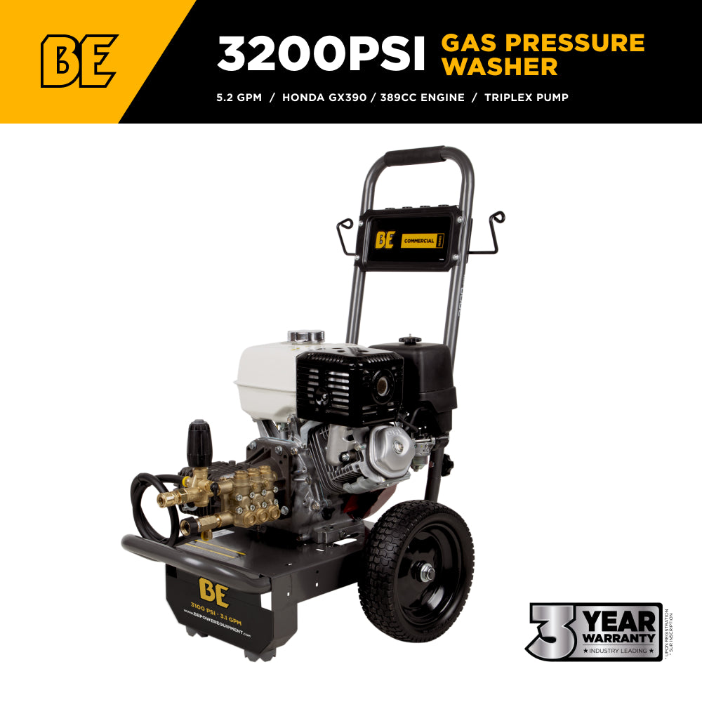 3,200 PSI 5.2 GPM Cold Water Gas Pressure Washer - B3213HCS