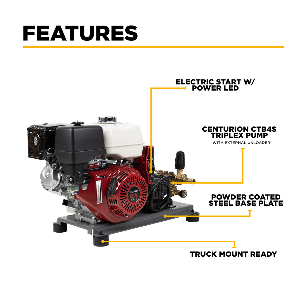 3,200 PSI 4.2 GPM Cold Water Gas Pressure Washer - B3213HETBAS