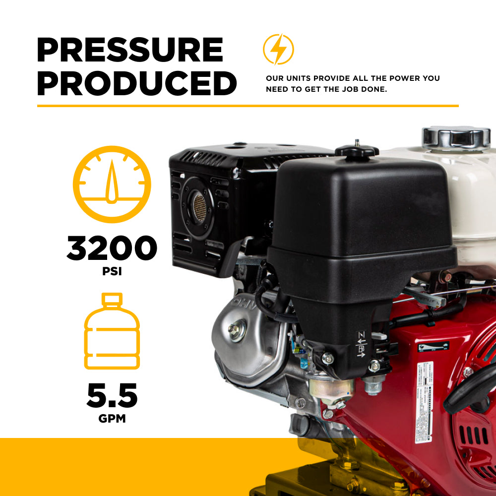 3,200 PSI 5.2 GPM Truck Mount Cold Water Gas Pressure Washer - B3213HTBAS