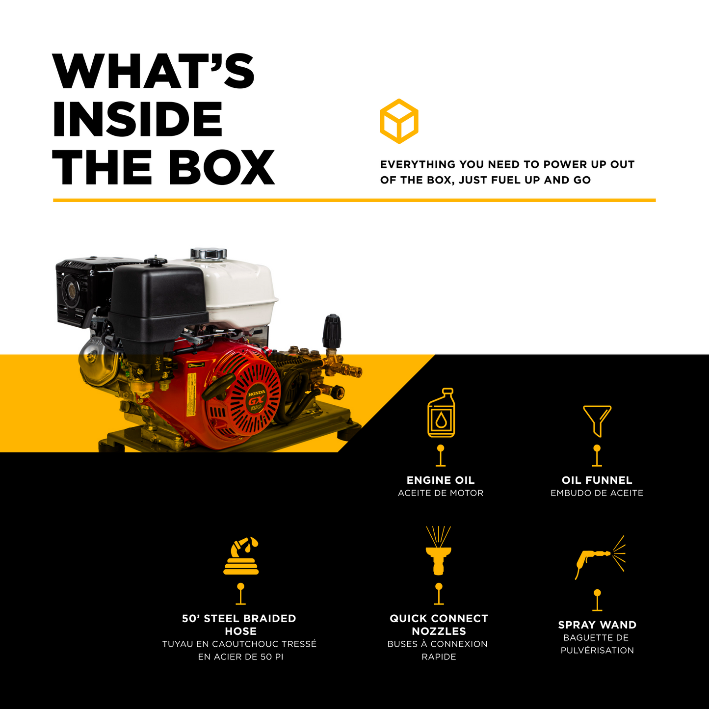 3,200 PSI 5.2 GPM Truck Mount Cold Water Gas Pressure Washer - B3213HTBCS