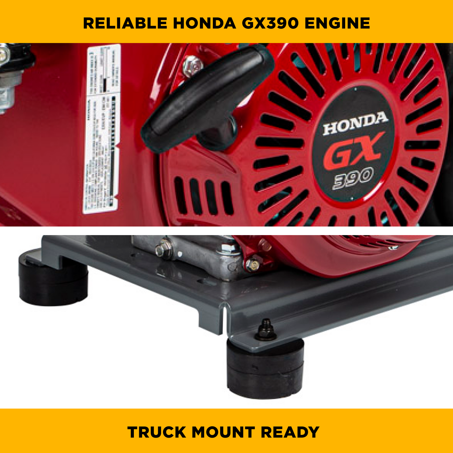 3,200 PSI 5.2 GPM Truck Mount Cold Water Gas Pressure Washer - B3213HTBCS