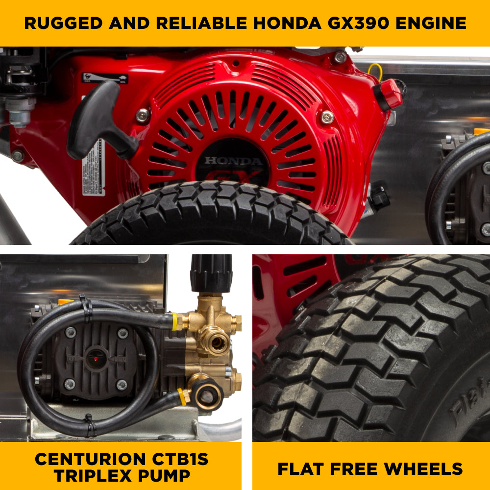 Nettoyeur haute pression à essence à eau froide 3 200 PSI, 5,5 GPM - B3213HABAS