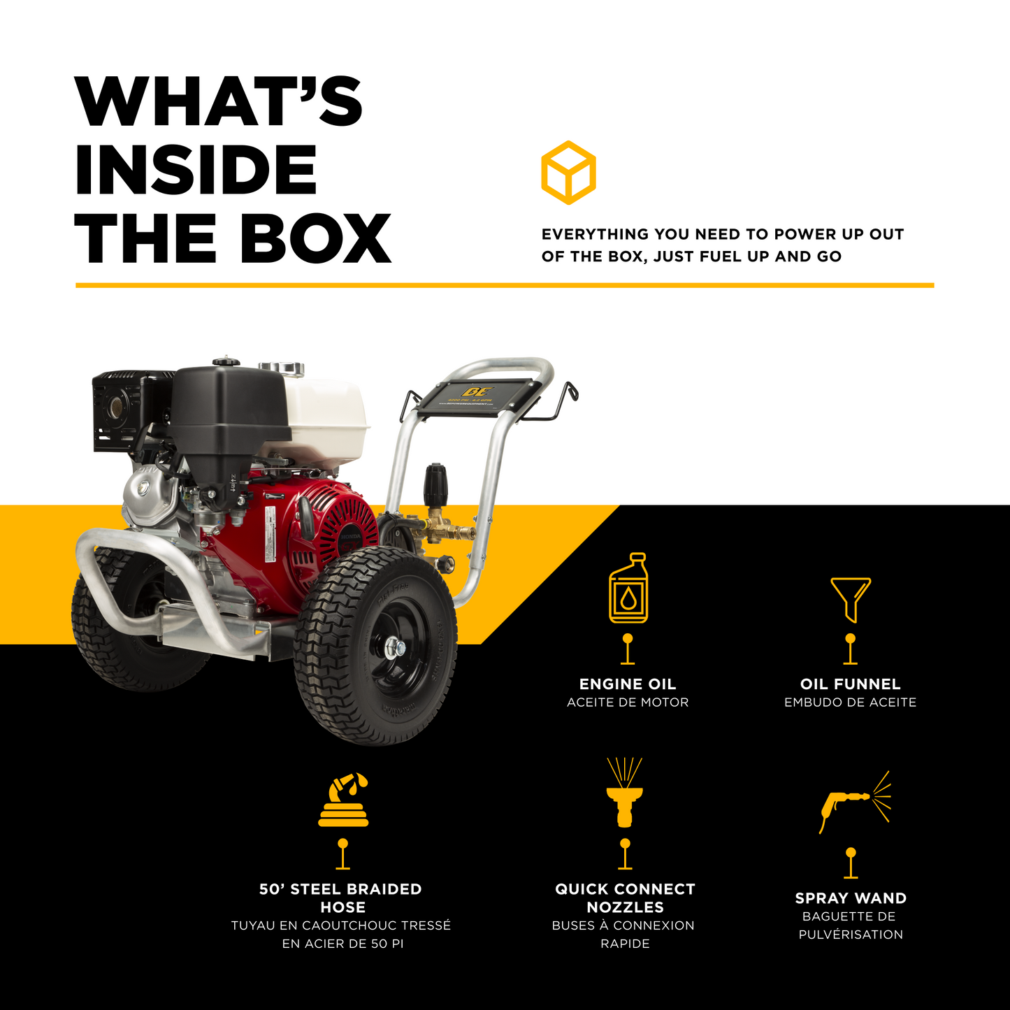 4,200 PSI 4.2 GPM Cold Water Gas Pressure Washer - B4213HABCS